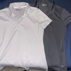 Two Nike Golf Polos